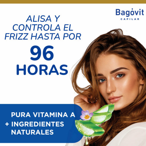 Shampoo Bagóvit  Pelo Largo Sin Frizz X 350 Ml - Imagen 5