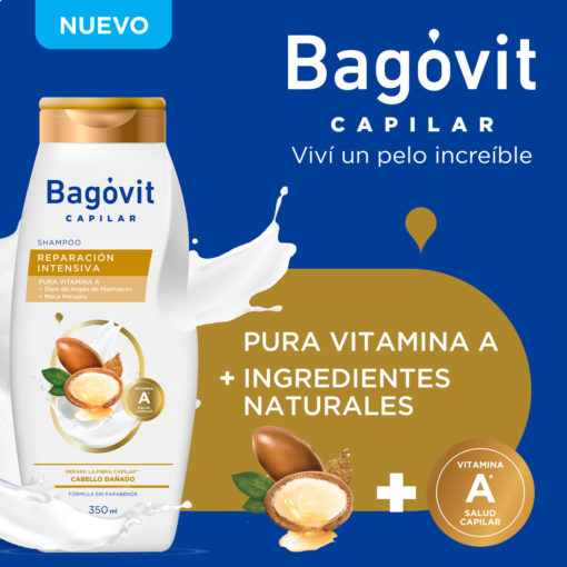 Shampoo Bagóvit  Reparación Intensiva X 350 Ml - Imagen 4