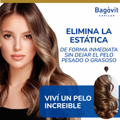 Crema para peinar Bagóvit  Pelo Largo Sin Frizz X 200 Ml - Imagen 6