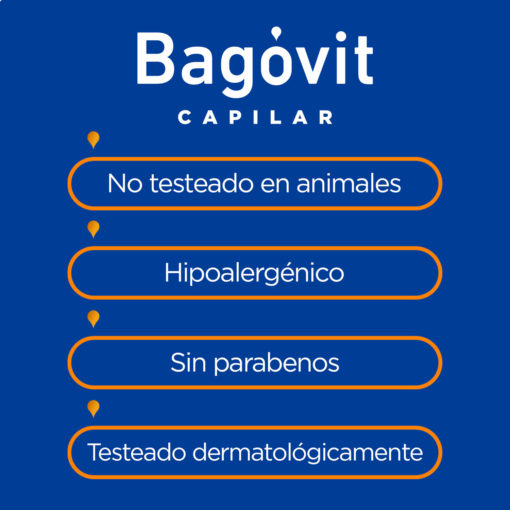 Crema para peinar Bagóvit  Pelo Largo Sin Frizz X 200 Ml - Imagen 8