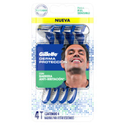 Máquina para afeitar Descartable Gillette Derma Protección  X 4 U