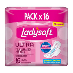 Toallitas Ladysoft  Ultra seca X 16 U