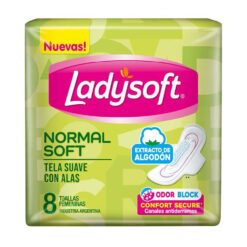 Toallitas Ladysoft  Normal suave X 8 U