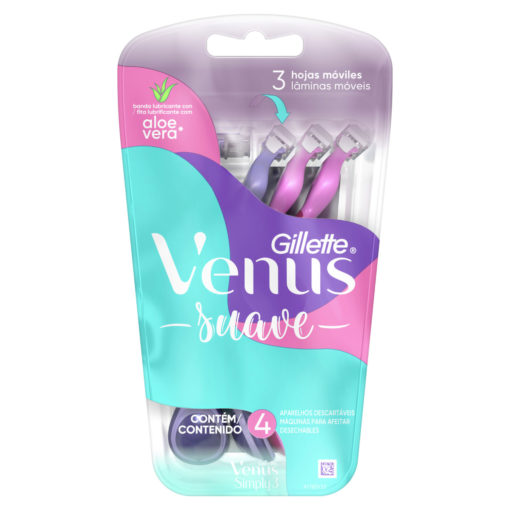 Máquina para afeitar Descartable Gillette Venus Suave X 4 U