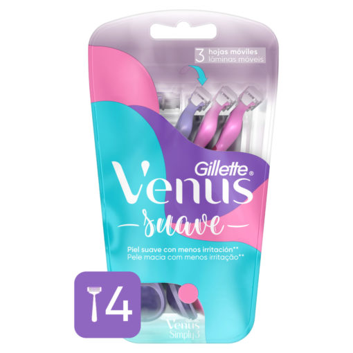 Máquina para afeitar Descartable Gillette Venus Suave X 4 U - Imagen 2