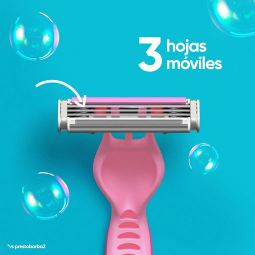 Máquina para afeitar Descartable Gillette Venus Suave X 4 U - Imagen 3