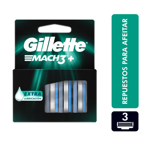 Repuesto Máquina de Afeitar Gillette Mach3  X 3 U - Imagen 2