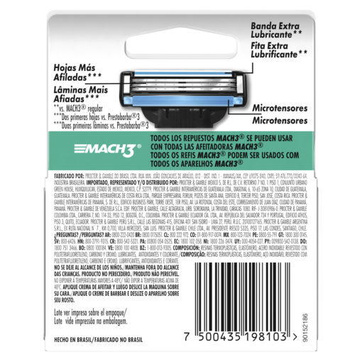 Repuesto Máquina de Afeitar Gillette Mach3  X 3 U - Imagen 3