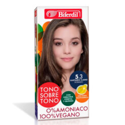 Tintura Semi permanente Kit Biferdil Tono sobre Tono 5.3 X 1 U