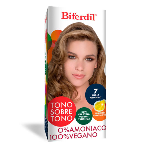 Tintura Semi permanente Kit Biferdil Tono sobre Tono 7 X 1 U