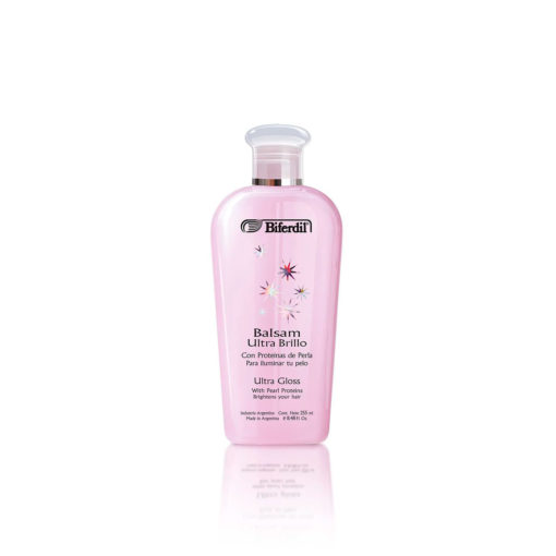 Balsamo Acondicionador Biferdil Ultra Brillo Proteinas de Perla X 255 Ml
