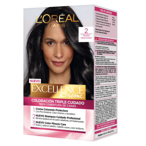 Tintura Permanente en Kit Excellence  2 X 1 U