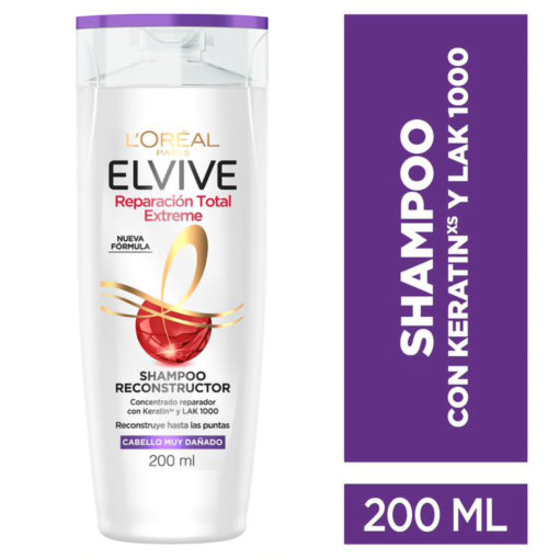 Shampoo Elvive Reparación Total Extreme  X 200 Ml - Imagen 3