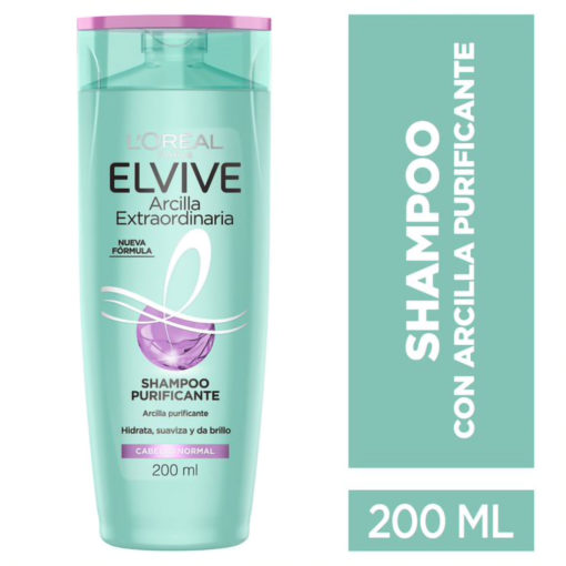 Shampoo Elvive Arcilla Purificante  X 200 Ml - Imagen 3