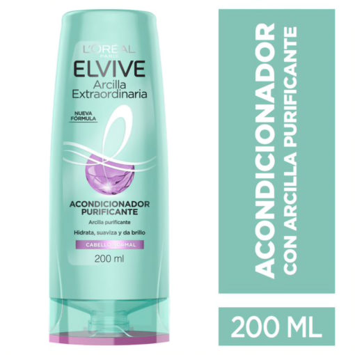 Acondicionador Elvive Arcilla Purificante  X 200 Ml - Imagen 2