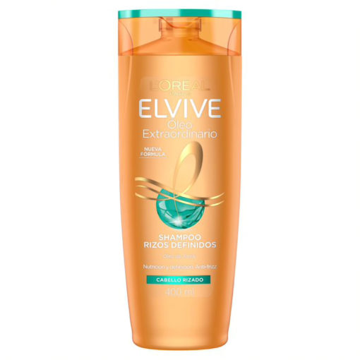 Shampoo Elvive Óleo Extraordinario Rizos Definidos X 400 Ml