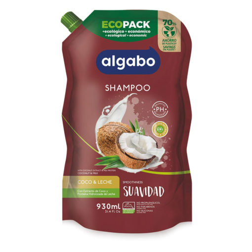Shampoo Repuesto Algabo  Suavidad X 930 Ml
