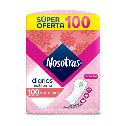 Protectores Diarios Nosotras  Multiestilo X 100 U