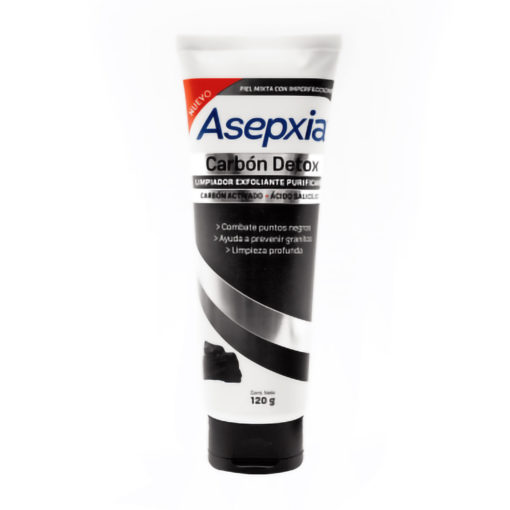 Gel Exfoliante Asepxia Purificante Carbón Detox X 120 Gr