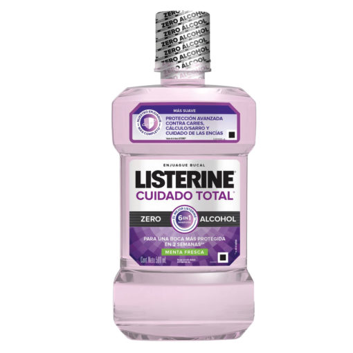 Enjuague Bucal Listerine Cuidado Total Zero  X 500 Ml
