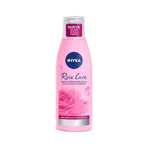 Leche y Tónico Micelar Nivea Rose Care  X 200 Ml