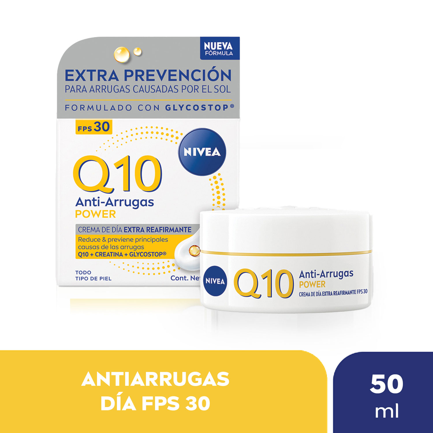 Crema Facial de Día Q10 Anti-edad Nivea Q10 X 50 Ml - Imagen 5