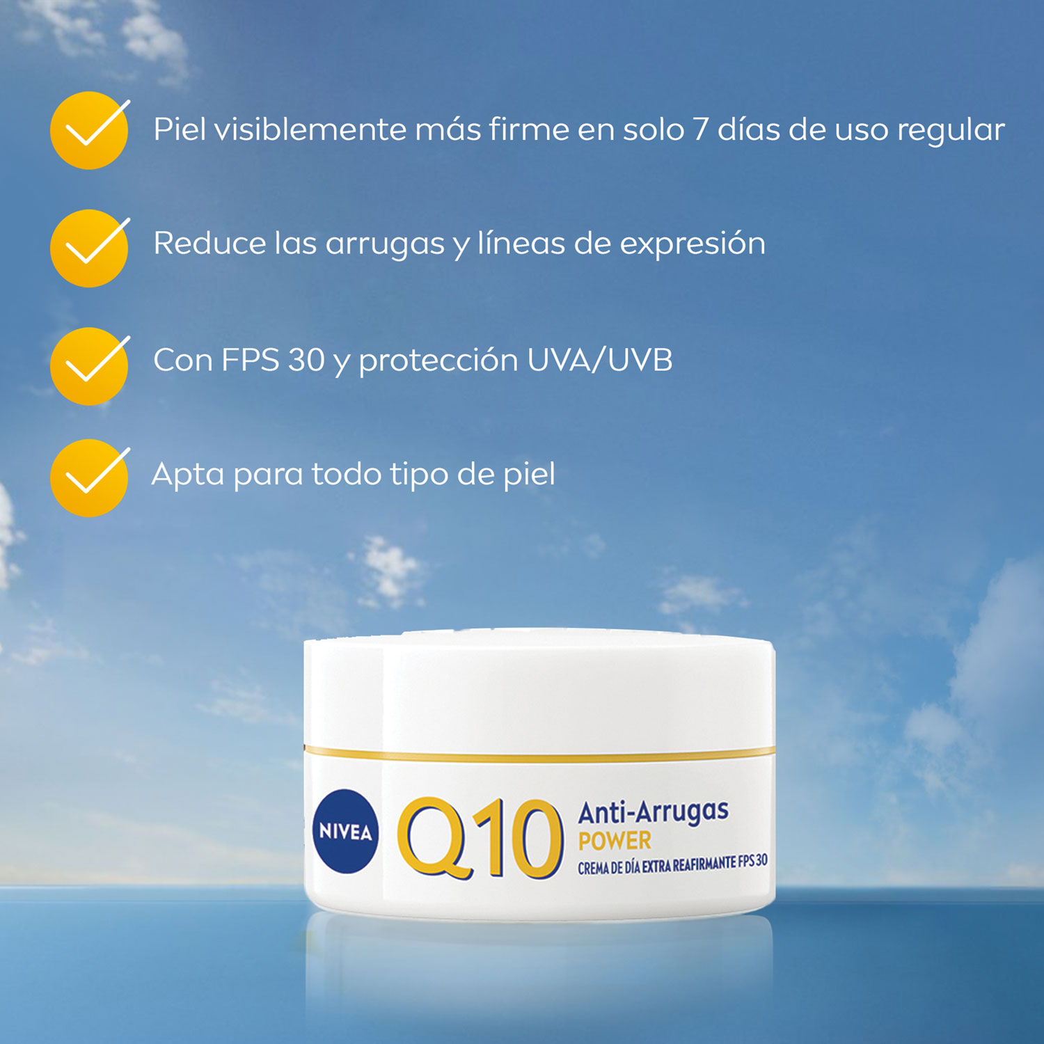 Crema Facial de Día Q10 Anti-edad Nivea Q10 X 50 Ml - Imagen 4