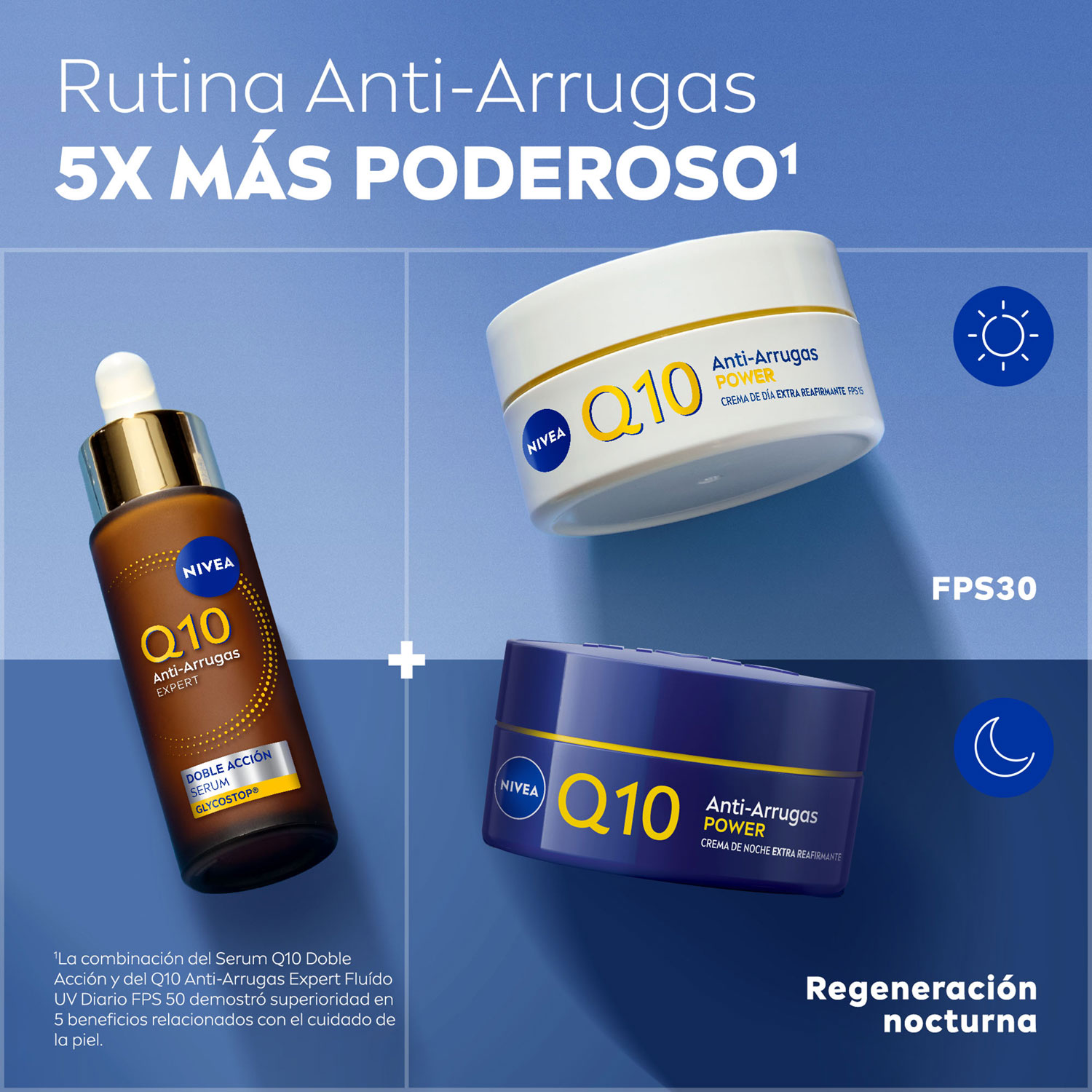 Crema Facial de Día Q10 Anti-edad Nivea Q10 X 50 Ml - Imagen 2