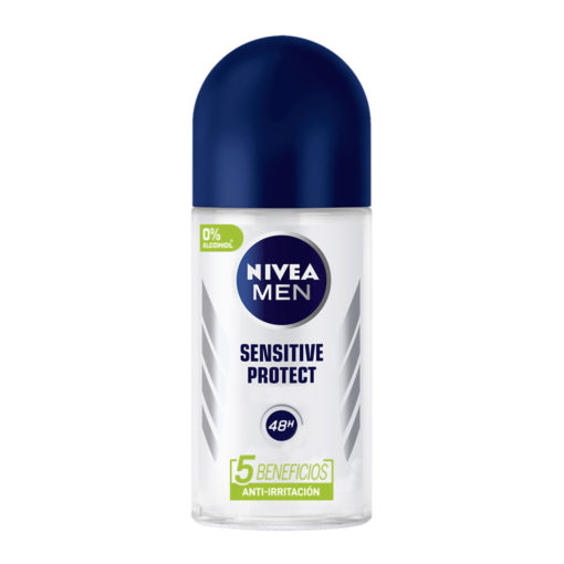 Desodorante Antitranspirante Roll on Nivea Men Sensitive Protect X 50 Ml