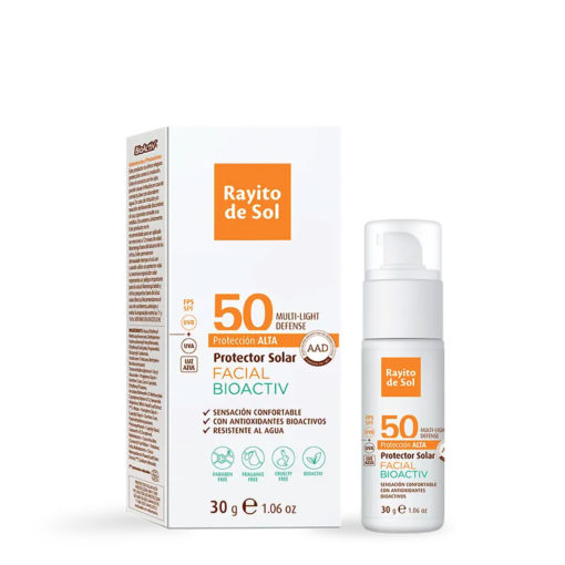 Protector solar Facial Rayito de Sol Bioactiv FPS 50 X 30 Gr