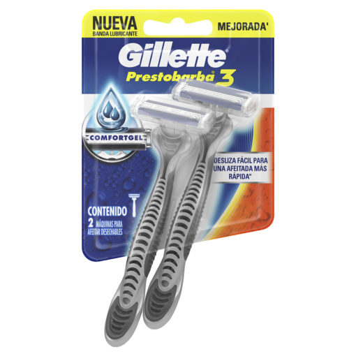 Máquina para afeitar Descartable Gillette Prestobarba 3  X 2 U