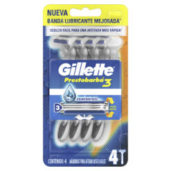 Máquina para afeitar Descartable Gillette Prestobarba 3  X 4 U