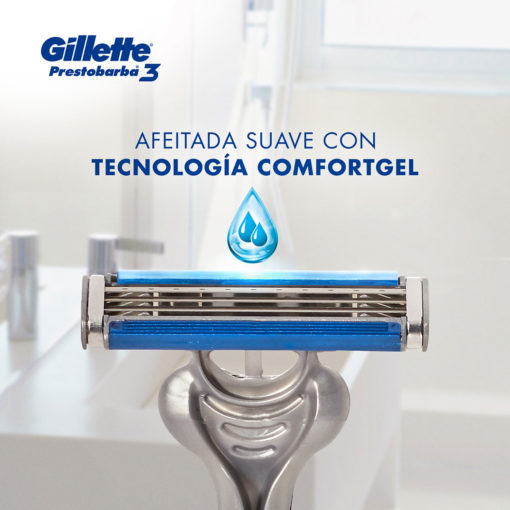 Máquina para afeitar Descartable Gillette Prestobarba 3  X 4 U - Imagen 6