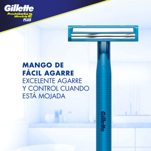 Máquina para afeitar Descartable Gillette Prestobarba UltraGrip 2 Plus X 20 U - Imagen 7