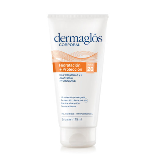 Emulsión Corporal Dermaglós Hidratación + Protección FPS 20 X 175 Ml