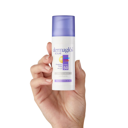 Protector Solar Facial Dermaglós  FPS 50 Efecto Seco Matificante X 50 Gr - Imagen 3