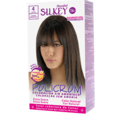 Tintura Permanente en Kit Silkey Policrom sin Amoníaco 4 X 1 U