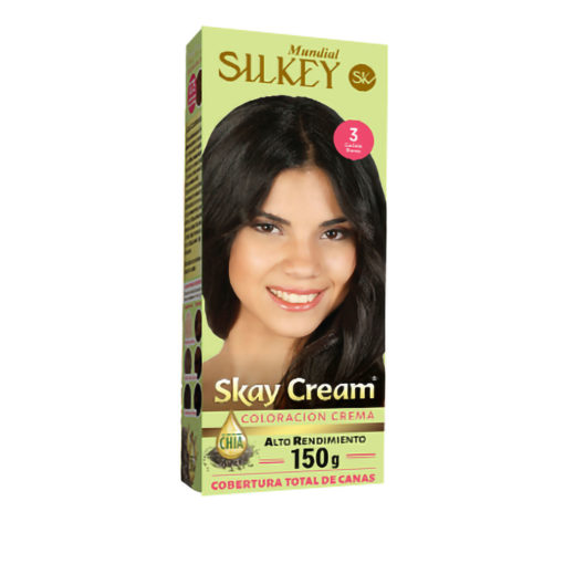 Tintura Permanente en Kit Silkey Skay Cream 3 X 1 U