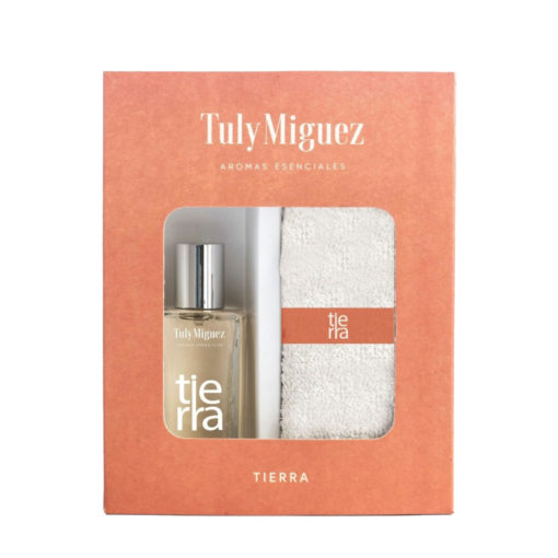 Kit Regalo Perfume + Toalla Tuly Miguez  Tierra X 50 Ml