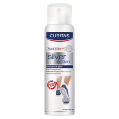 Desodorante para Pies en Aerosol Curitas Silver Active  X 150 Ml