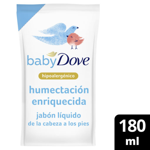 Respuesto Jabón Liquido Dove Baby Humectación Enriquecida X 180 Ml - Imagen 3