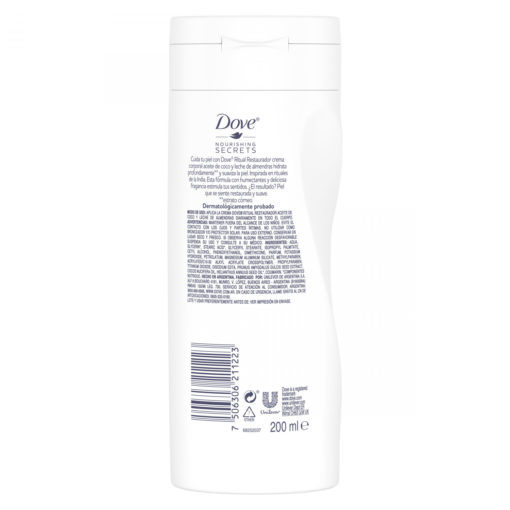 Crema corporal Dove Nourishing Secrets Ritual Restaurador X 200 Ml - Imagen 2