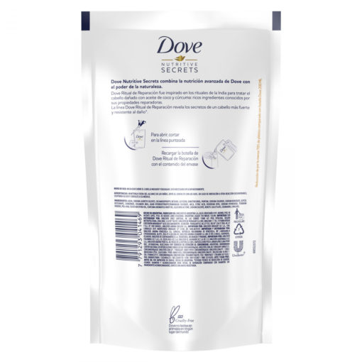 Shampoo Doy Pack Dove Nutrive Secret Ritual de Reparación X 180 Ml - Imagen 2