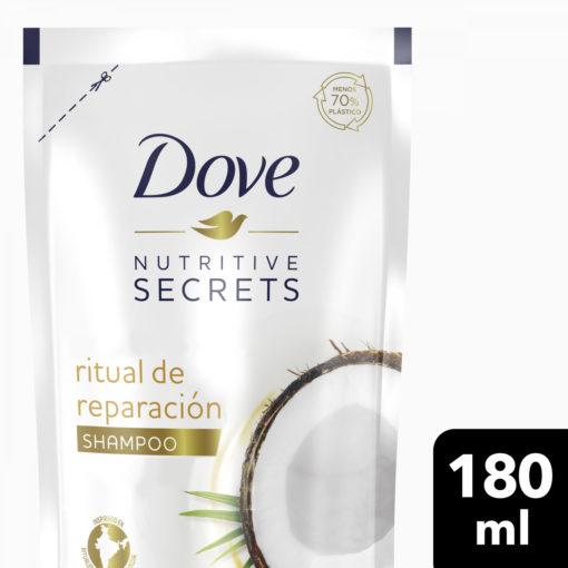 Shampoo Doy Pack Dove Nutrive Secret Ritual de Reparación X 180 Ml - Imagen 3