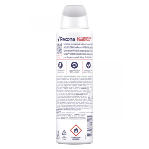Antitranspirante Rexona  Antibacterial Protection X 150 Ml - Imagen 2