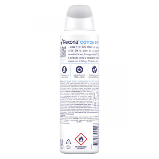 Antitranspirante Rexona  Cotton Dry X 150 Ml - Imagen 2