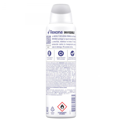Antitranspirante Rexona  Invisible X 150 Ml - Imagen 2