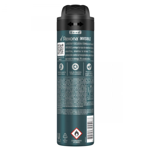 Antitranspirante Rexona  Invisible X 150 Ml - Imagen 2