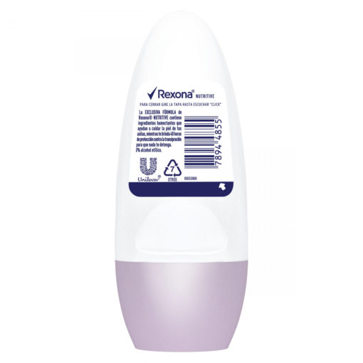 Antitranspirante Roll On Rexona  Nutritive X 50 Ml - Imagen 2