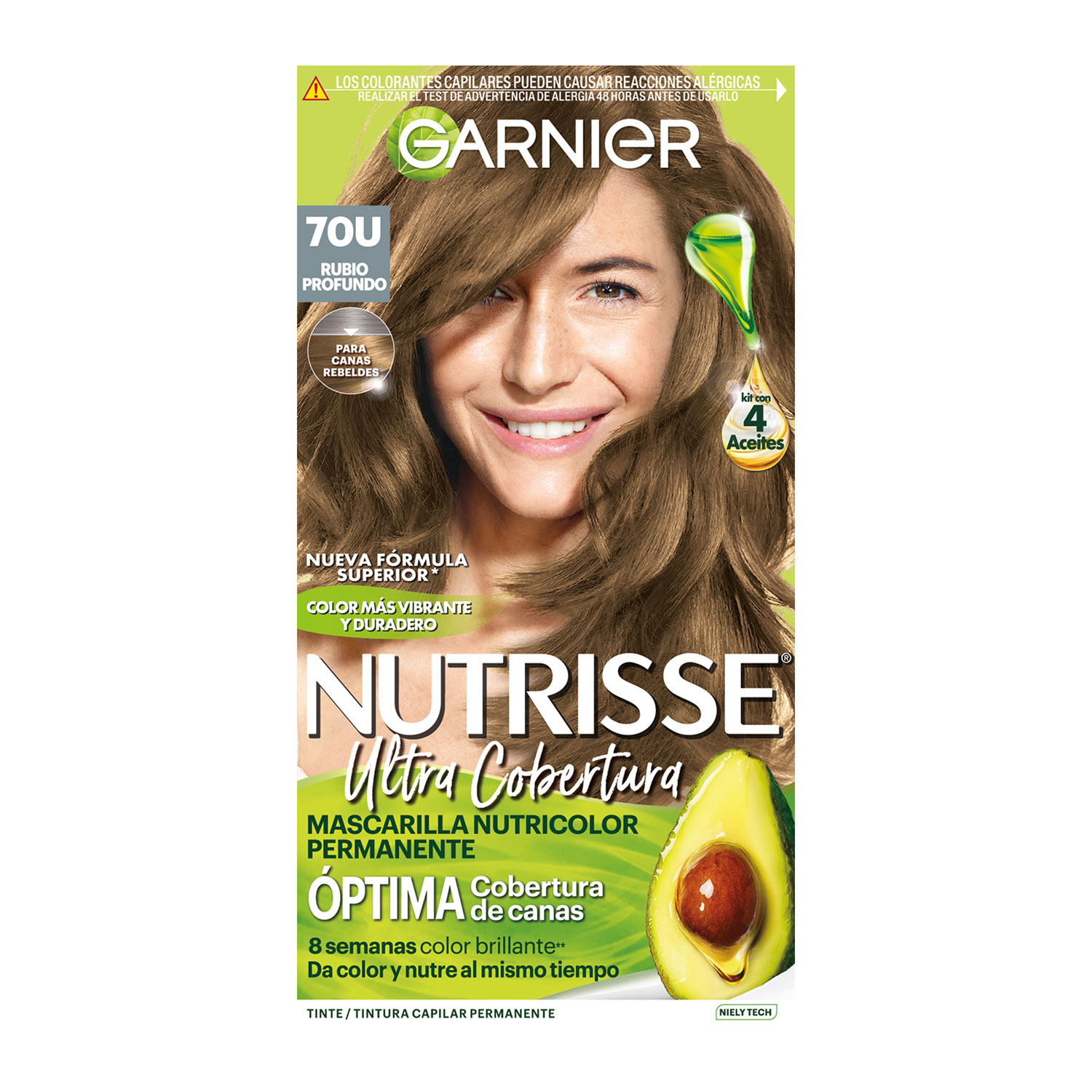 Tintura en Kit Garnier Nutrisse Ultra Cobertura 70 X 1 U
